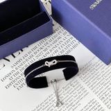  Lắc tay nơ trắng Swarovski - Swarovski Lifelong Bow bracelet Bow, White, Rhodium plated 