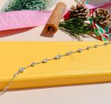  Lắc tay Swarovski Mesmera trắng - Swarovski Mesmera bracelet Mixed cuts, Scattered design, White, Rhodium plated 
