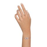  Lắc tay Swarovski Mesmera màu trắng - xanh dương - Swarovski Mesmera bracelet Mixed cuts, Blue, Rhodium plated 