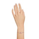  Lắc tay Swarovski Mesmera màu trắng - hồng - Swarovski Mesmera bracelet Mixed cuts, Pink, Rhodium plated 