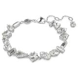  Lắc tay Swarovski Mesmera trắng - Swarovski Mesmera bracelet Mixed cuts, White, Rhodium plated 