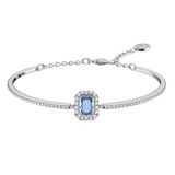  Lắc tay Swarovski Millenia đá nhảy xanh - Swarovski Millenia bangle Octagon cut, Pavé, Blue, Rhodium plated 
