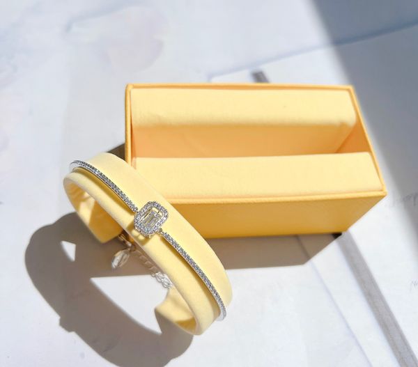  Lắc tay Swarovski Millenia đá nhảy trắng - Swarovski Millenia bangle Octagon cut, Pavé, White, Rhodium plated 