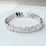  Lắc tay Swarovski Millenia Pear cut - Swarovski Millenia bracelet Pear cut, White, Rhodium plated 