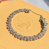  Lắc tay Swarovski Millenia Pear cut - Swarovski Millenia bracelet Pear cut, White, Rhodium plated 