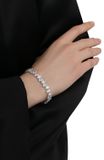  Lắc tay Swarovski Millenia Pear cut - Swarovski Millenia bracelet Pear cut, White, Rhodium plated 
