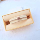  Lắc tay Swarovski cỏ bốn lá đá nhảy - Swarovski Sparkling Dance bangle Clover, Pink, Rose gold-tone plated 