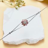  Lắc tay Swarovski Sunshine hồng - Swarovski Sunshine bracelet Mixed cuts, Sun, Pink, Rhodium plated 