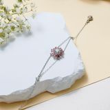  Lắc tay Swarovski Sunshine hồng - Swarovski Sunshine bracelet Mixed cuts, Sun, Pink, Rhodium plated 