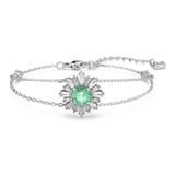  Lắc tay Swarovski Sunshine xanh - Swarovski Sunshine bracelet Mixed cuts, Sun, Green, Rhodium plated 
