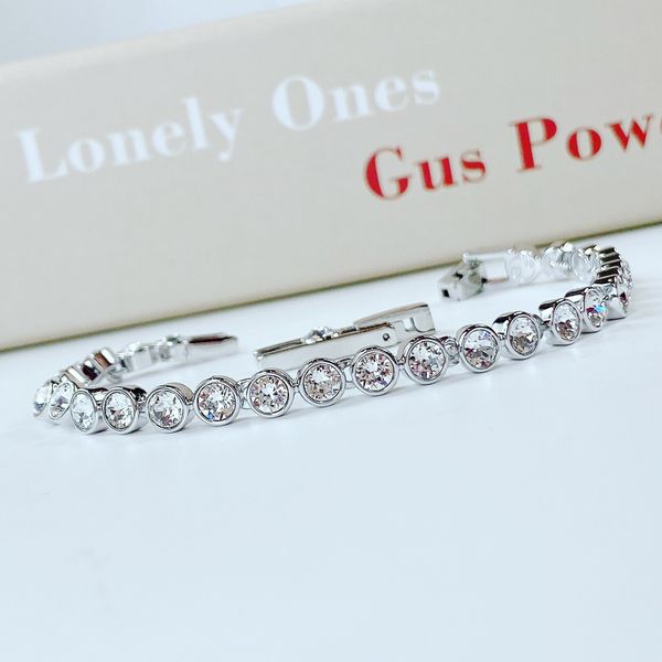  Lắc tay Swarovski tennis trắng -  Swarovski Tennis bracelet Round cut, White, Rhodium plated 