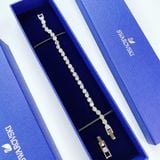  Lắc tay Swarovski tennis trắng -  Swarovski Tennis bracelet Round cut, White, Rhodium plated 