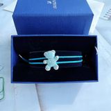  Lắc tay Swarovski gấu Teddy màu xanh - Swarovski Teddy bracelet Bear, Blue, Rhodium plated 