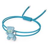  Lắc tay Swarovski gấu Teddy màu xanh - Swarovski Teddy bracelet Bear, Blue, Rhodium plated 