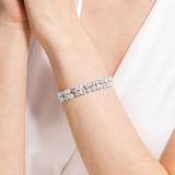  Lắc tay Swarovski Deluxe đôi sang trọng - Swarovski Tennis Deluxe Bracelet mixed Cuts, White, Rhodium Plated 