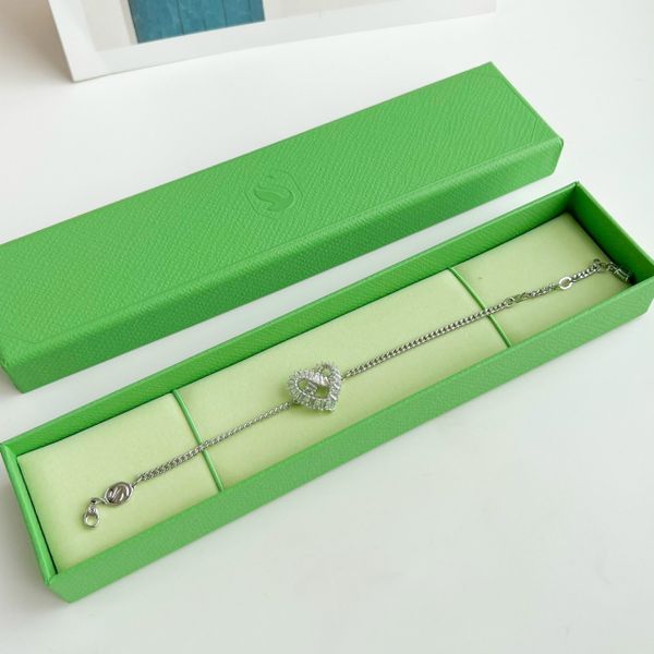  Matrix bracelet Heart, White, Rhodium plated 