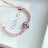  Lắc tay Swarovski tim hồng - Swarovski bracelet Heart, Pink, Rose gold-tone plated 