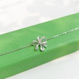  Lắc tay Swarovski Volta nơ trắng - Swarovski Volta bracelet Bow, White, Rhodium plated 