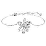  Lắc tay Swarovski Volta nơ trắng - Swarovski Volta bracelet Bow, White, Rhodium plated 