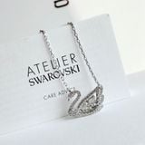  Dây chuyền thiên nga Swarovski đá nhảy trắng - Swarovski Dancing Swan necklace 