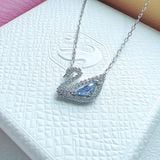  Dây chuyền Swarovski thiên nga dazzling xanh - Swarovski Dazzling Swan Blue Necklace 