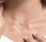  Dây chuyền Swarovski thiên nga dazzling xanh - Swarovski Dazzling Swan Blue Necklace 