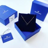 Thiên nga đen Swarovski dây vàng hồng - Swarovski Iconic Swan pendant,  Black, Rose gold-tone plated 