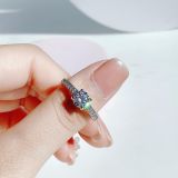  Nhẫn Swarovski Attract màu trắng - Swarovski Attract ring Round cut, Pavé, White, Rhodium plated 