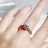  Nhẫn Swarovski Attract màu trắng - Swarovski Attract ring Round cut, Pavé, White, Rhodium plated 