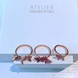  Set Nhẫn Swarovski Lilia hồng size 52- Swarovski Ladies Lilia Ring Set Size 52 (set gồm 3c) 