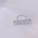  Nhẫn Swarovski Millenia vuông - Swarovski Millenia ring Octagon cut, White, Rhodium plated 