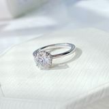  Nhẫn Swarovski Constella Princess cut - Swarovski Constella cocktail ring Princess cut, White, Rhodium plated 