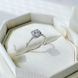  Nhẫn Swarovski Constella Princess cut - Swarovski Constella cocktail ring Princess cut, White, Rhodium plated 
