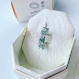  Nhẫn Swarovski Ortyx cocktail màu xanh lá cây - Swarovski Ortyx cocktail ring Triangle cut, Green, Rhodium plated 