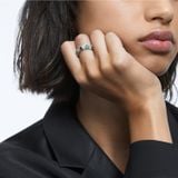  Nhẫn Swarovski Ortyx cocktail màu xanh lá cây - Swarovski Ortyx cocktail ring Triangle cut, Green, Rhodium plated 