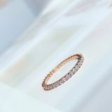  Nhẫn Swarovski Vittore vàng hồng - Swarovski Vittore Ring White, Rose Gold Plated 