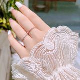  Nhẫn Swarovski Vittore vàng hồng - Swarovski Vittore Ring White, Rose Gold Plated 