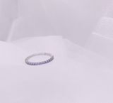  Nhẫn Swarovski Vittore trắng viền xanh size 55 - Swarovski Vittore Ring, Size 55 