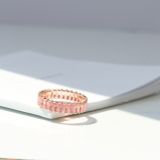  Nhẫn Swarovski Matrix hồng - Swarovski Matrix ring Baguette cut, Pink, Rose gold-tone plated 