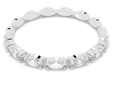  Matrix Vittore ring Marquise cut, White, Rhodium plated 
