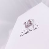  Nhẫn nga dancing trắng size 52, 55 - Swarovski Dancing Swan ring, Swan, White, Rhodium plated size 52-55 