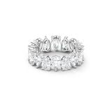  Nhẫn Swarovski Vittore giọt nước trắng  -  Swarovski Vittore ring Drop cut, White, Rhodium plated 