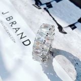  Nhẫn Swarovski Vittore rectangular màu trắng - Swarovski Vittore ring Rectangular cut, White, Rhodium plated 