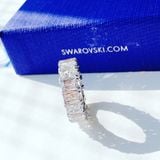  Nhẫn Swarovski Vittore rectangular màu trắng - Swarovski Vittore ring Rectangular cut, White, Rhodium plated 