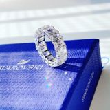  Nhẫn Swarovski Vittore rectangular màu trắng - Swarovski Vittore ring Rectangular cut, White, Rhodium plated 