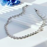  Set Swarovski Angelic trắng gồm Dây chuyền, lắc tay và khuyên tai - Swarovski Angelic set Round cut, White, Rhodium plated (có tách lẻ từng món) 