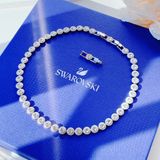  Set Swarovski Angelic trắng gồm Dây chuyền, lắc tay và khuyên tai - Swarovski Angelic set Round cut, White, Rhodium plated (có tách lẻ từng món) 