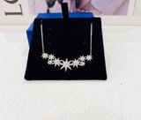  Set dây chuyền - khuyên tai ngôi sao trắng Swarovski - Swarovski Fizzy set Star, White, Rhodium plated 