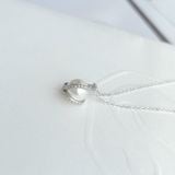  Set dây chuyền - khuyên tai ngọc trai Swarovski - Swarovski Nude set White, Rhodium plated 