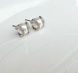  Set dây chuyền - khuyên tai ngọc trai Swarovski - Swarovski Nude set White, Rhodium plated 